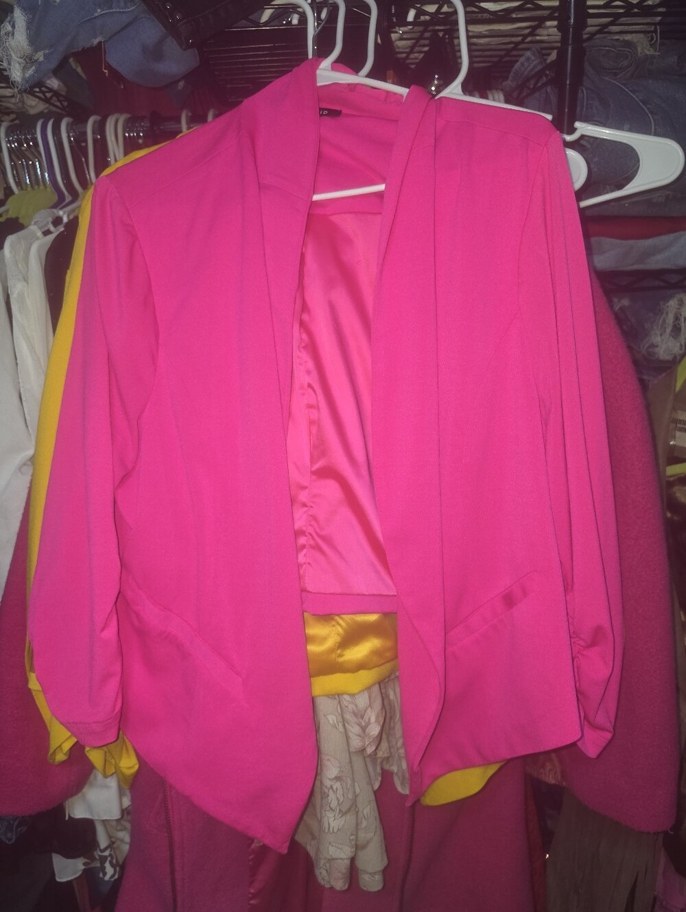 Like new Torrid 2x Hot Pink Blazer Jacket